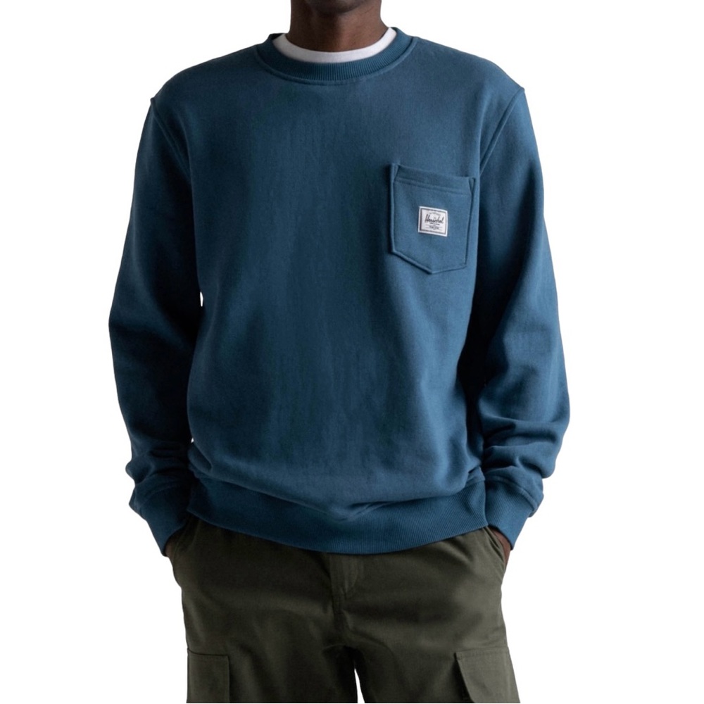 Herschel Pocket Crew Sweatshirt Size XL